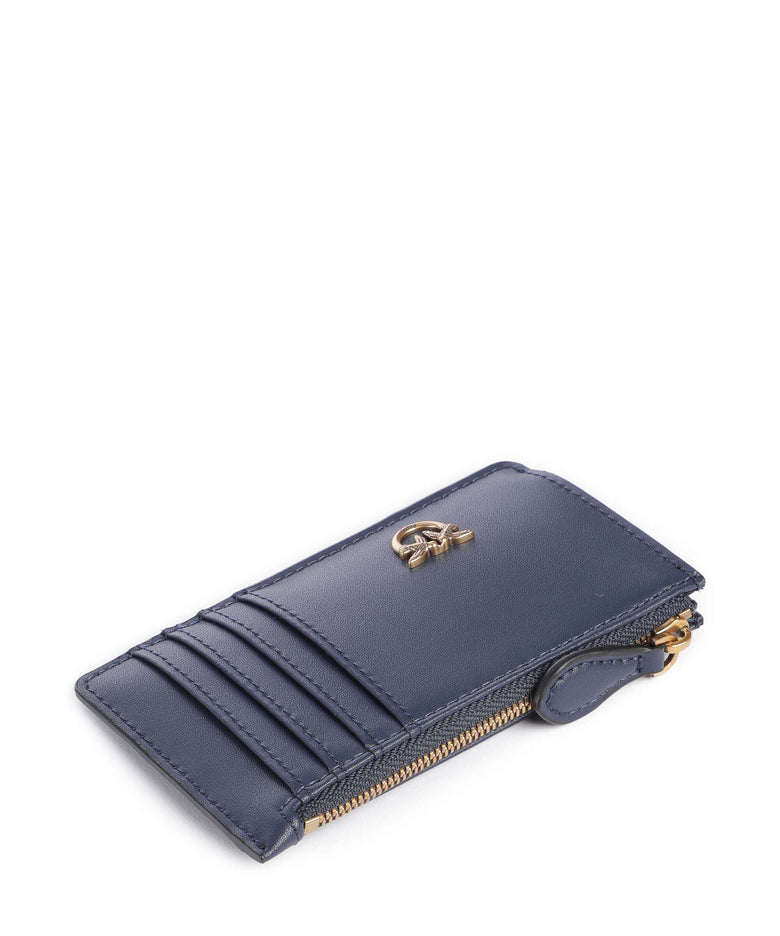 Pinko Airone Credit card holder blu indaco ombroso/antique gold