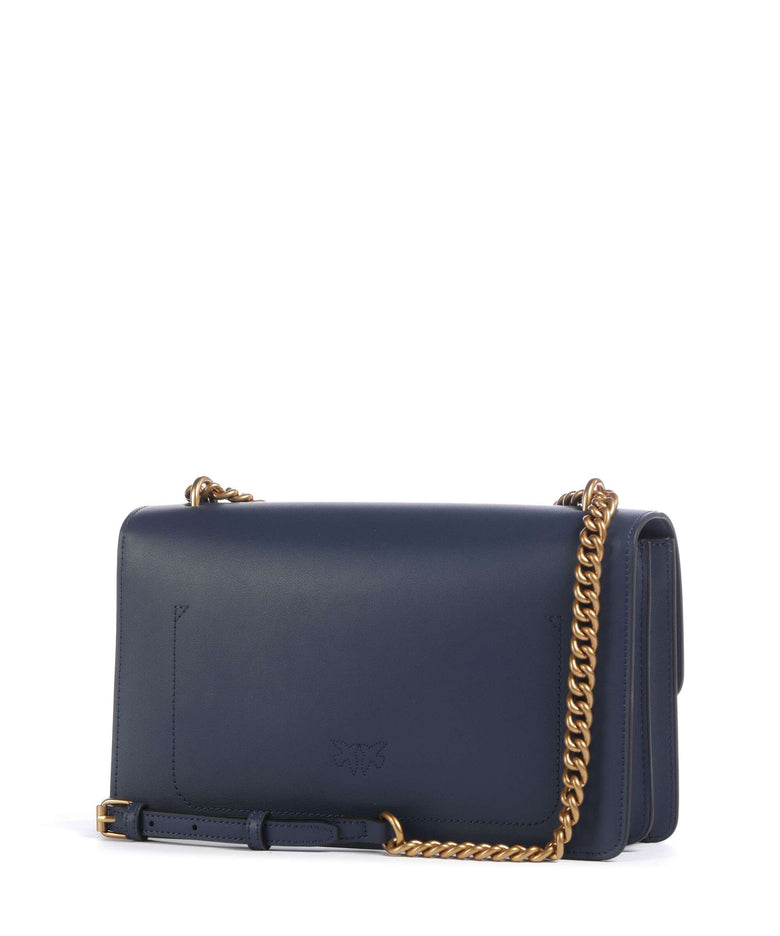 Pinko Love One Classic Shoulder bag blu indaco ombroso/antique gold