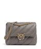 Pinko Love Puff Big Schoudertas grigio asfalto/antique gold