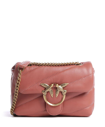 Pinko Love Puff Baby Schoudertas marrone aragona/antique gold