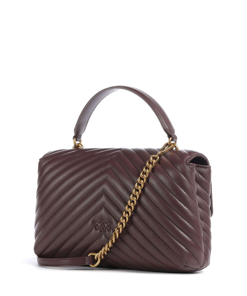 Pinko Love Lady Puff Classic Handbag cioccolato amaro/antique gold