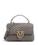Pinko Love Lady Puff Mini Handtas grigio asfalto/antique gold