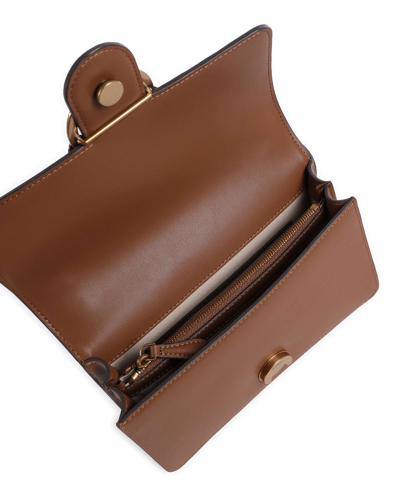 Pinko Love One Mini Shoulder bag marrone/leone/antique gold