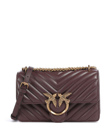 Pinko Love One Mini Schoudertas cioccolato amaro/antique gold