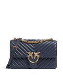 Pinko Love One Classic Schoudertas blu indaco ombroso/antique gold