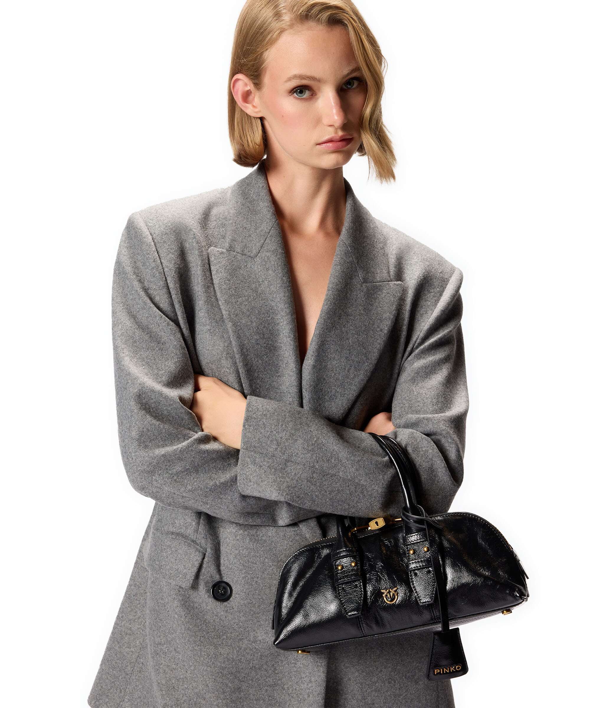 Pinko Bowling Horizontal Handbag nero/antique gold