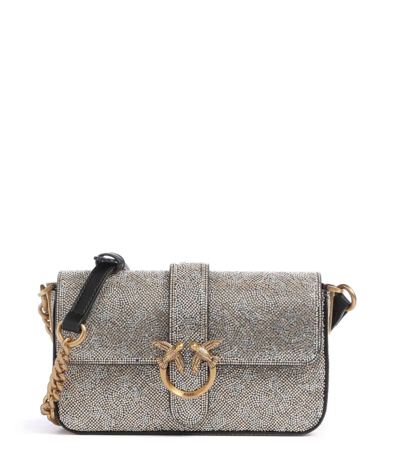 Pinko Love One Baby Slouchy Crossbody bag oro/antique gold