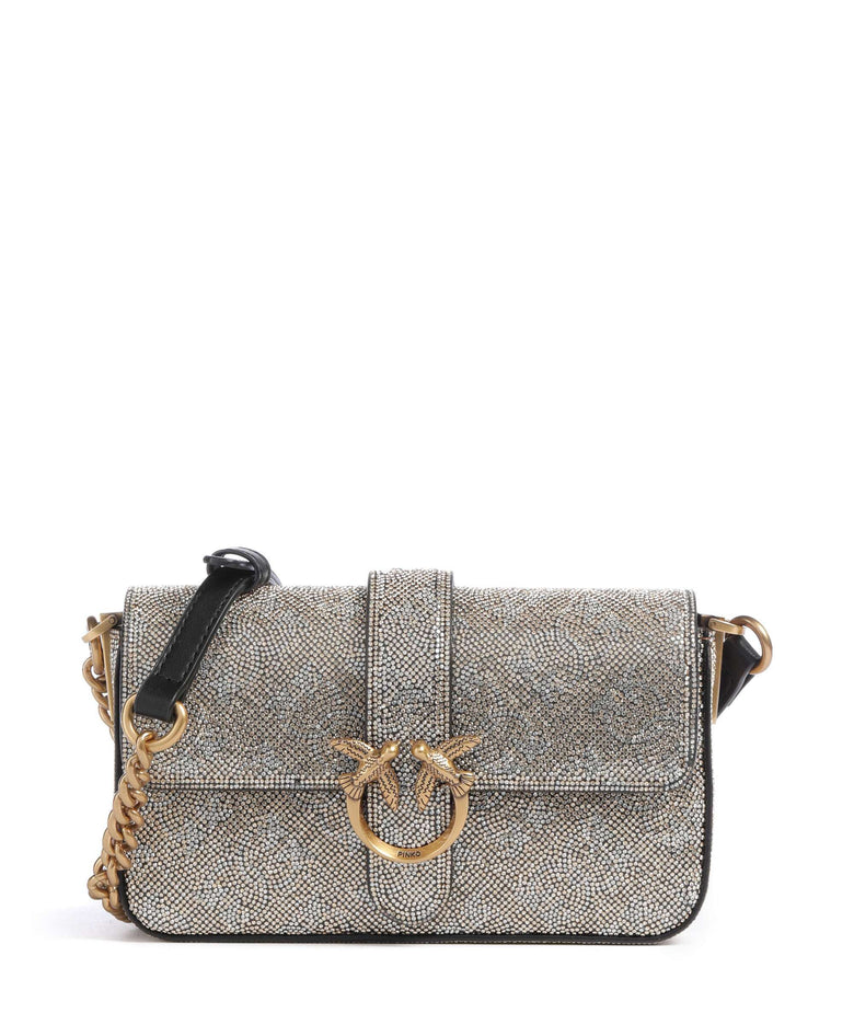 Pinko Love One Baby Slouchy Crossbody bag oro/antique gold