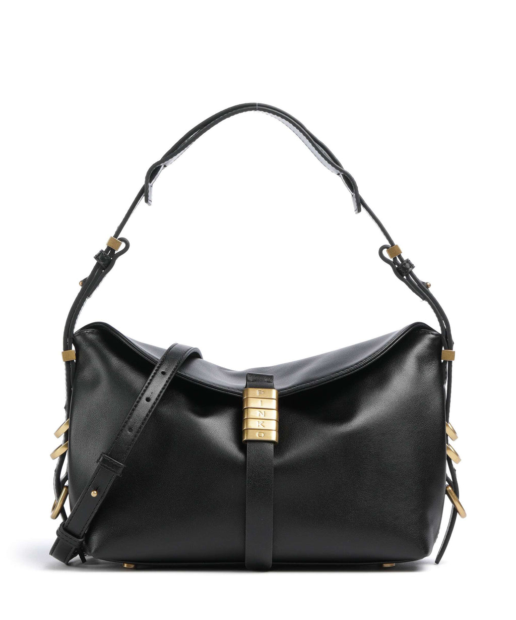 Pinko Saddle Horizontal Mini Shoulder bag nero/antique gold