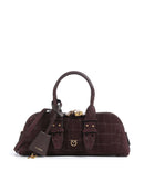 Pinko Bowling Baguette Handtas rosso mogano/antique gold