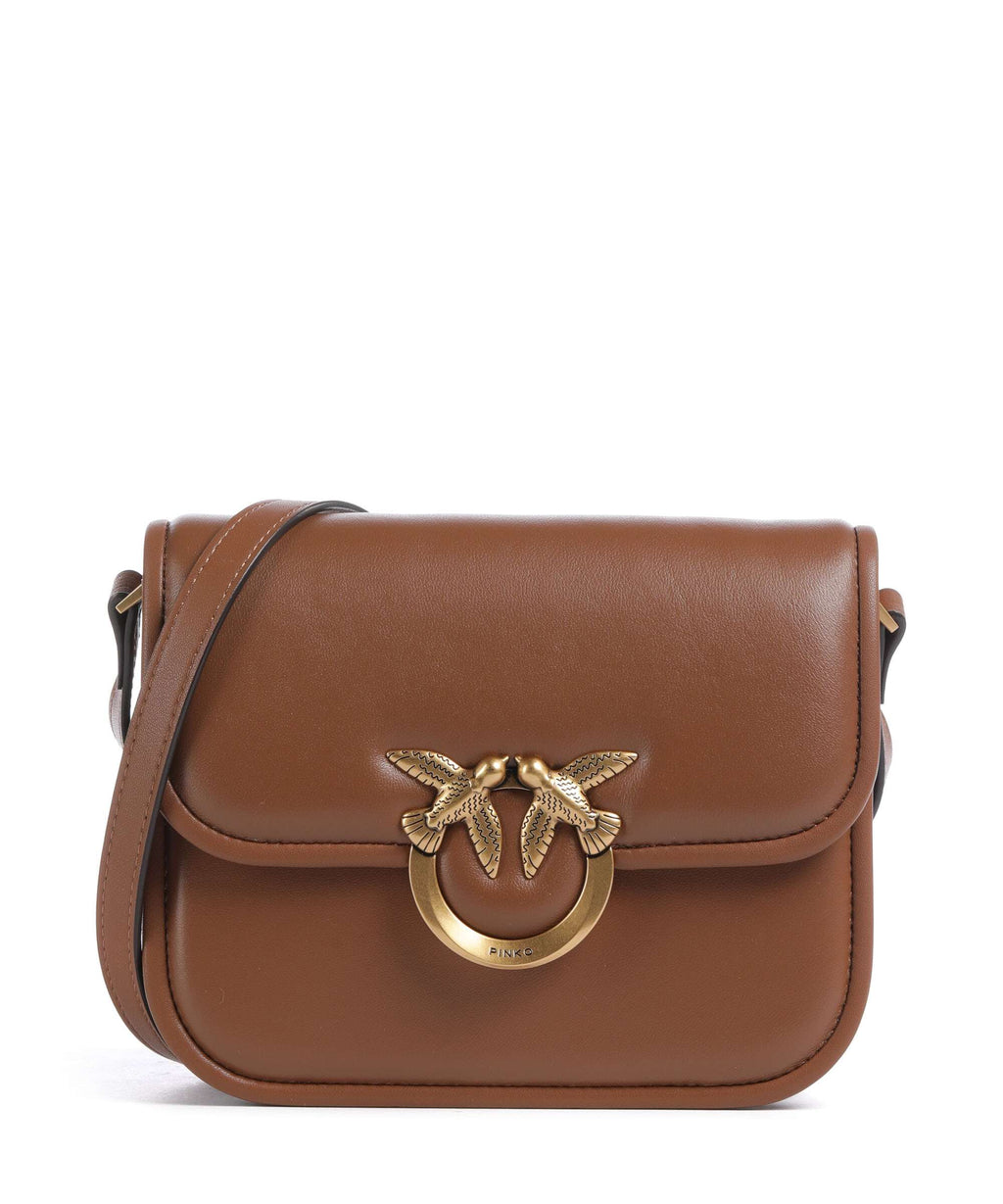 Pinko Love One Mini Crossbody bag marrone/leone/antique gold