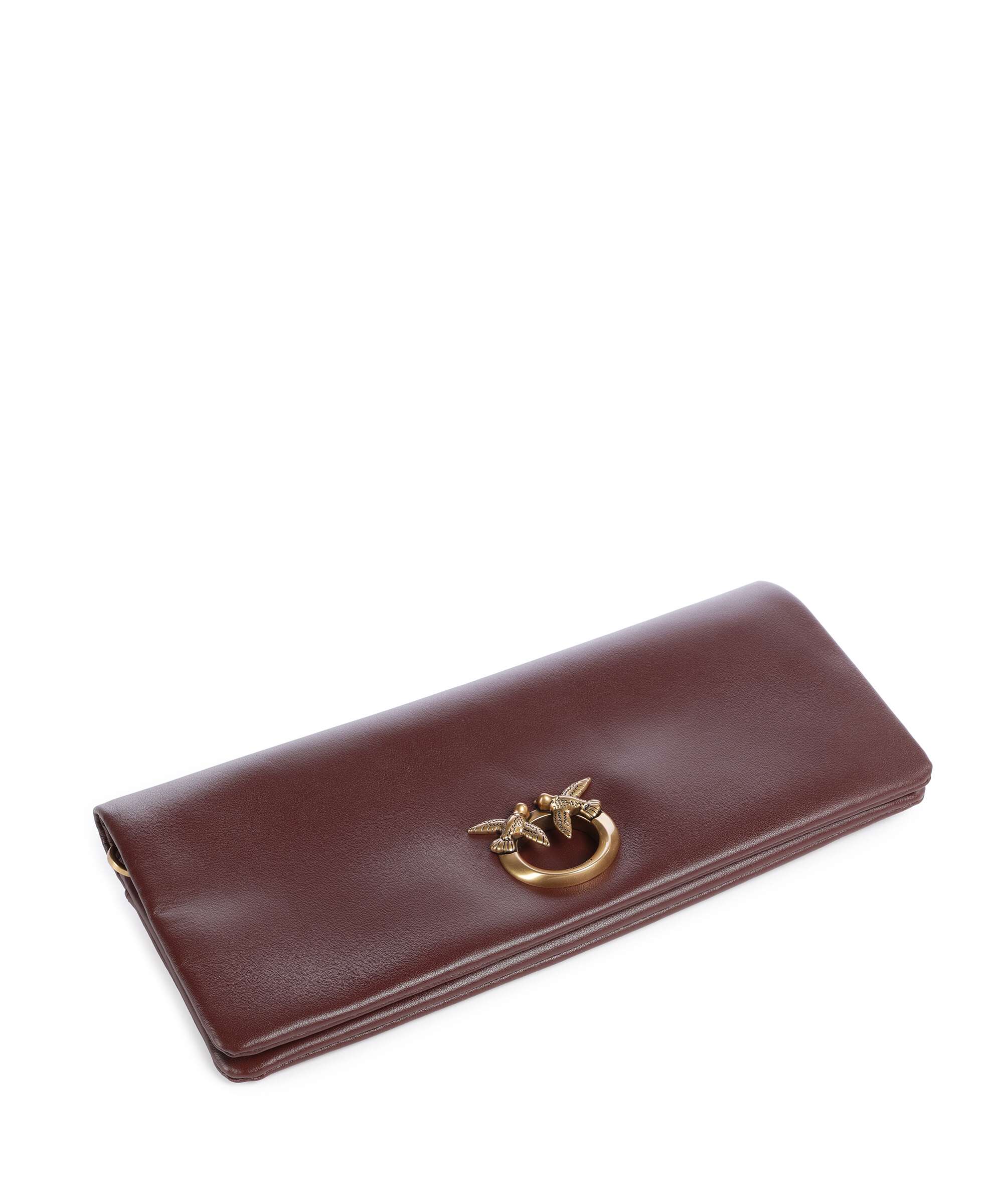 Pinko Click Soft Classic Crossbody bag burgundy wine/antique gold