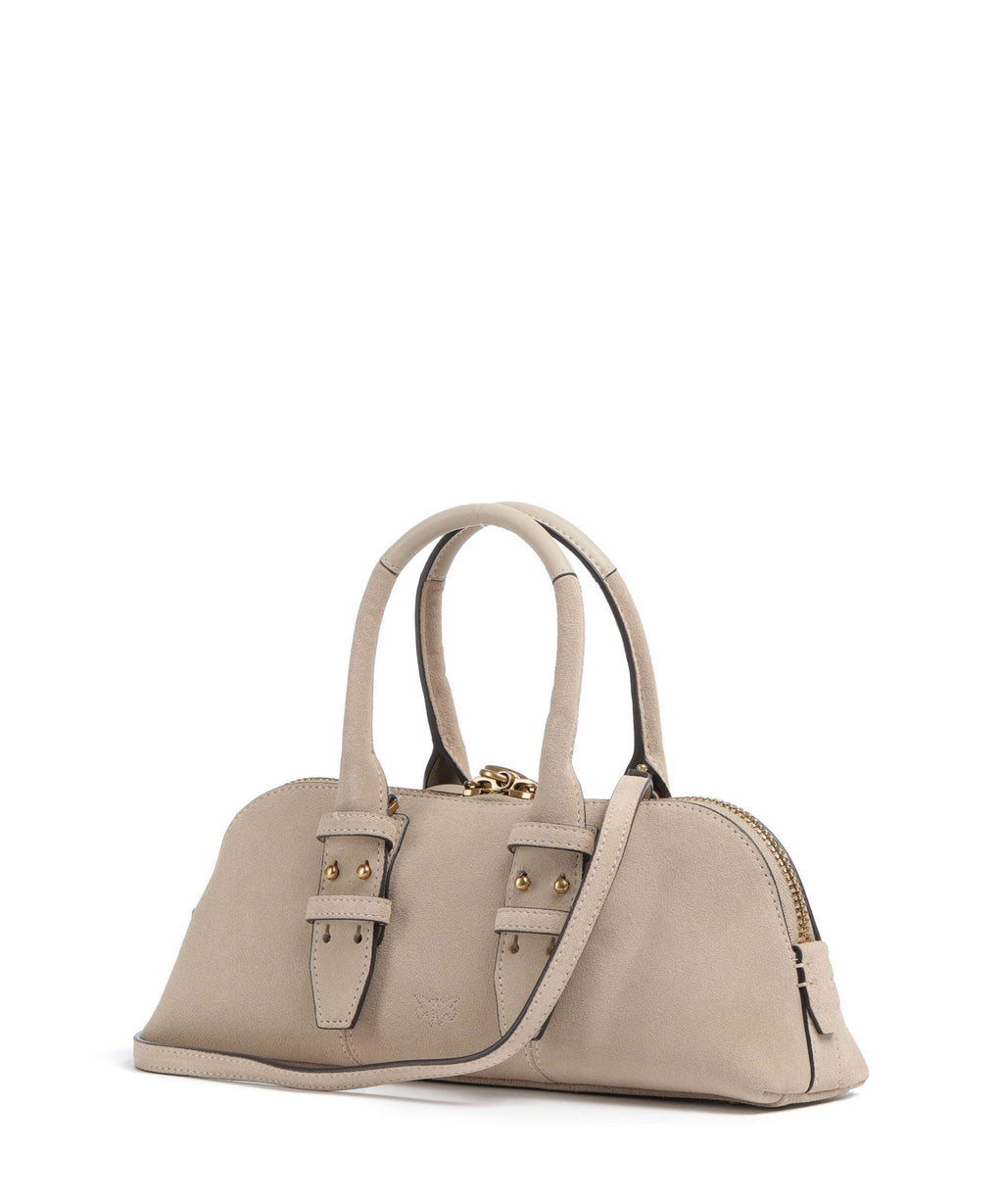 Pinko Bowling Horizontal Handbag beige/grigio fumo/antique gold