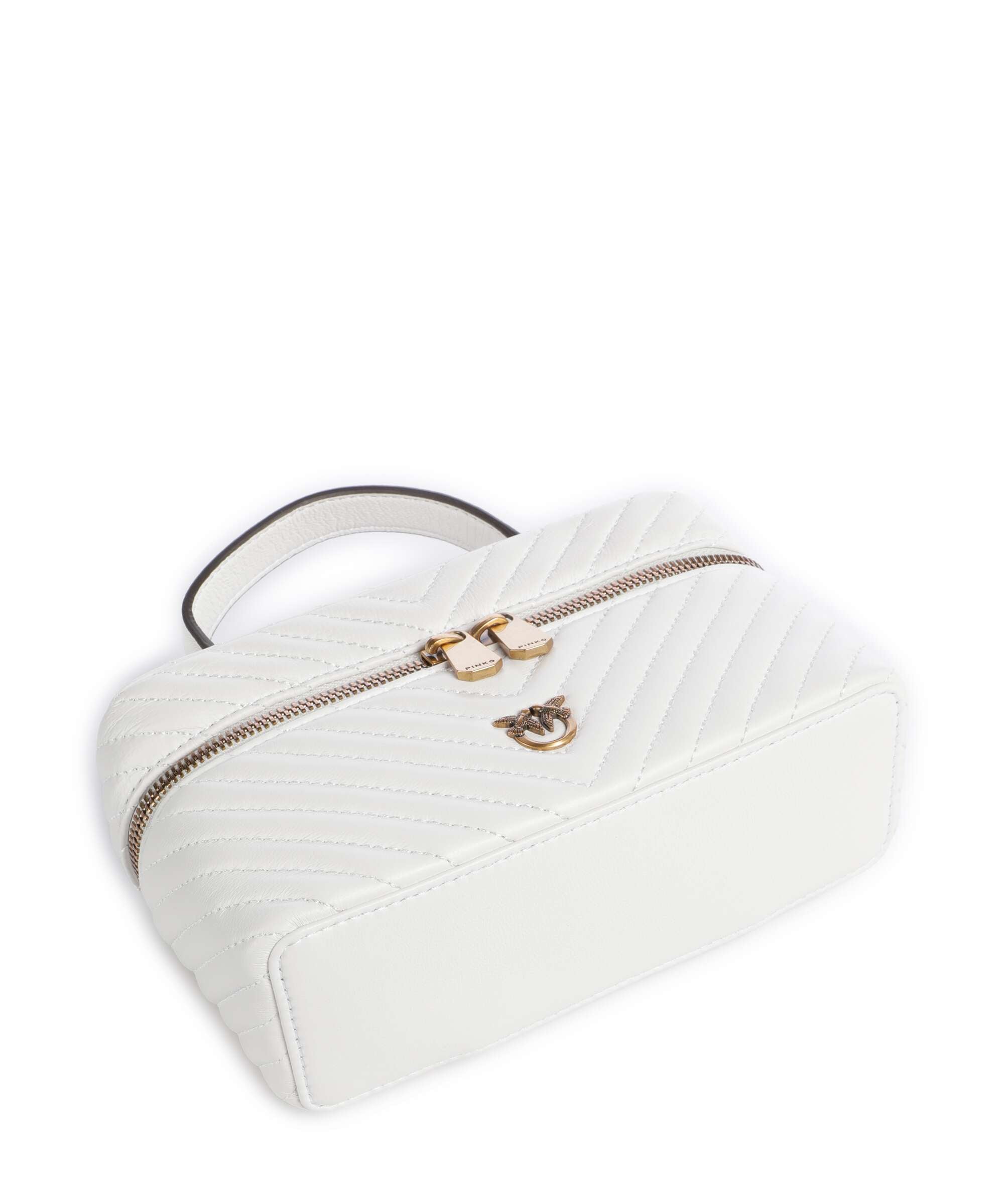 Pinko Vanity Mini Handbag bianco nembo/antique gold