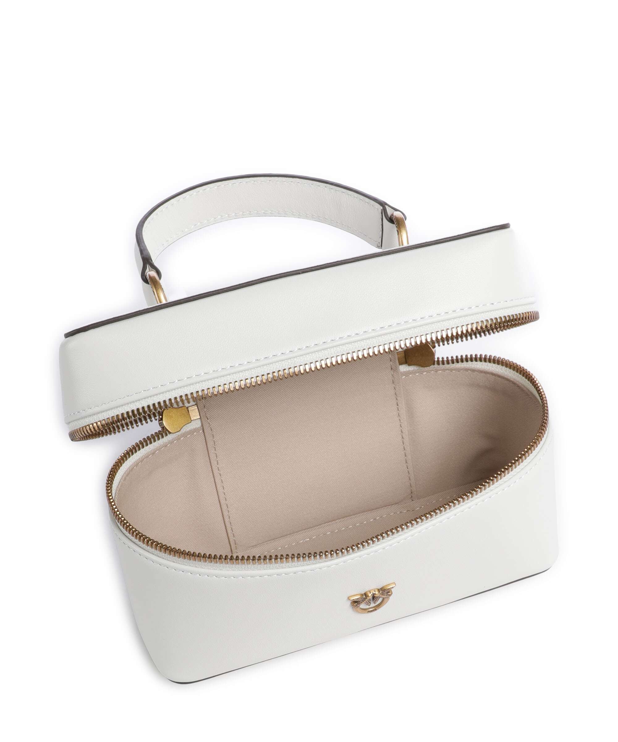 Pinko Vanity Mini Crossbody bag bianco nembo/antique gold
