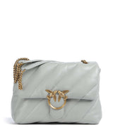 Pinko Love Puff Big Schoudertas grigio perla/antique gold