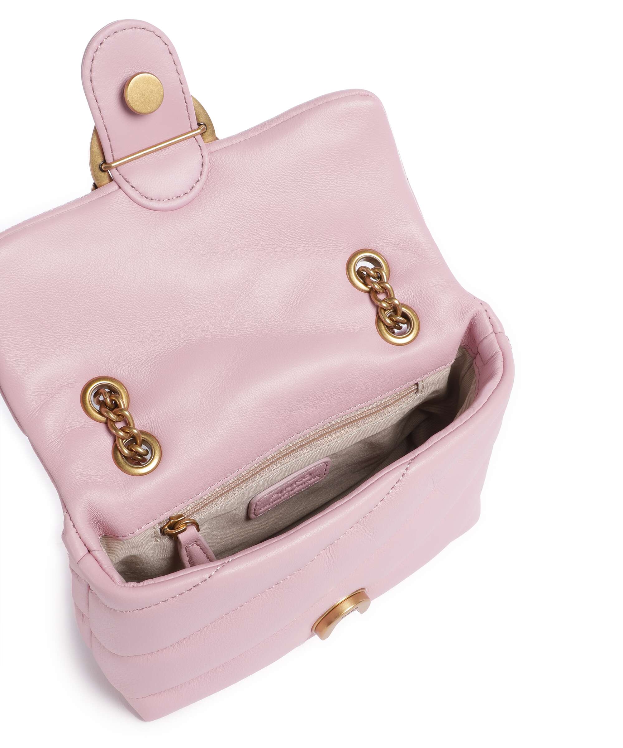 Pinko Love Puff Baby Shoulder bag rosa chiaro/antique gold