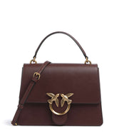 Pinko Love One Classic Handtas burgundy wine/antique gold