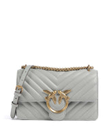 Pinko Love One Mini Schoudertas grigio perla/antique gold