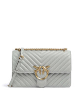 Pinko Love One Classic Schoudertas grigio perla/antique gold