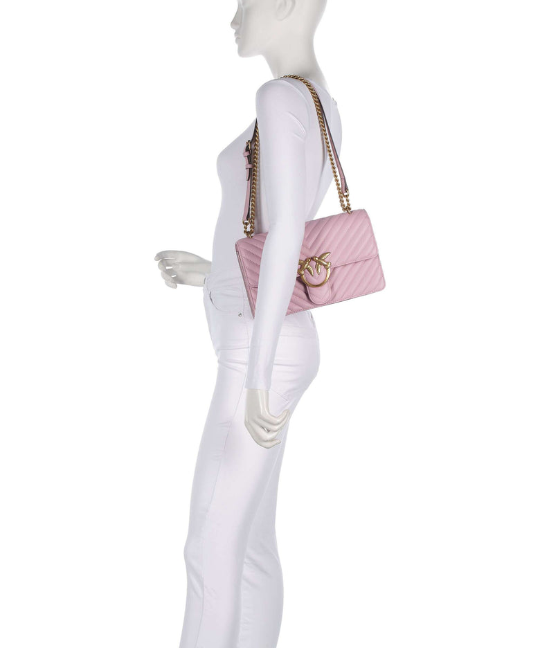 Pinko Love One Classic Shoulder bag rosa chiaro/antique gold