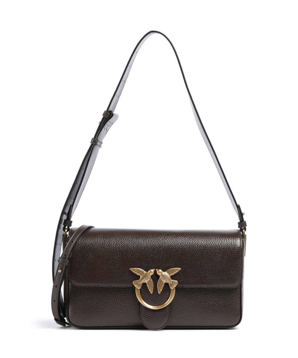 Pinko Love One Classic Slouchy Shoulder bag marrone/chicco di caffe/antique