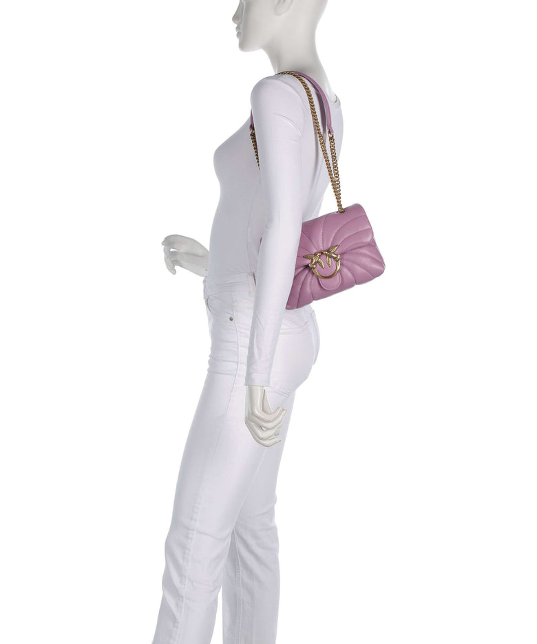 Pinko Love Puff Mini Shoulder bag lilla/antique gold