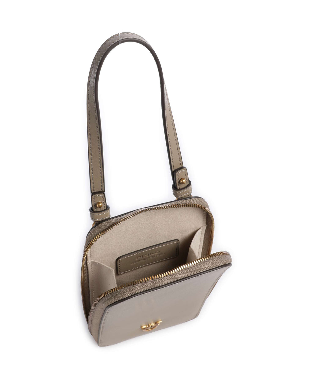 Pinko Phone bag grigio talpa/antique gold