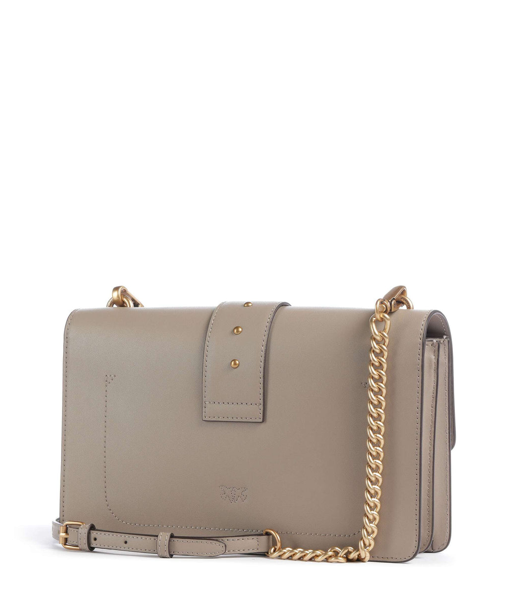 Pinko Love One Classic Crossbody bag grigio talpa/antique gold