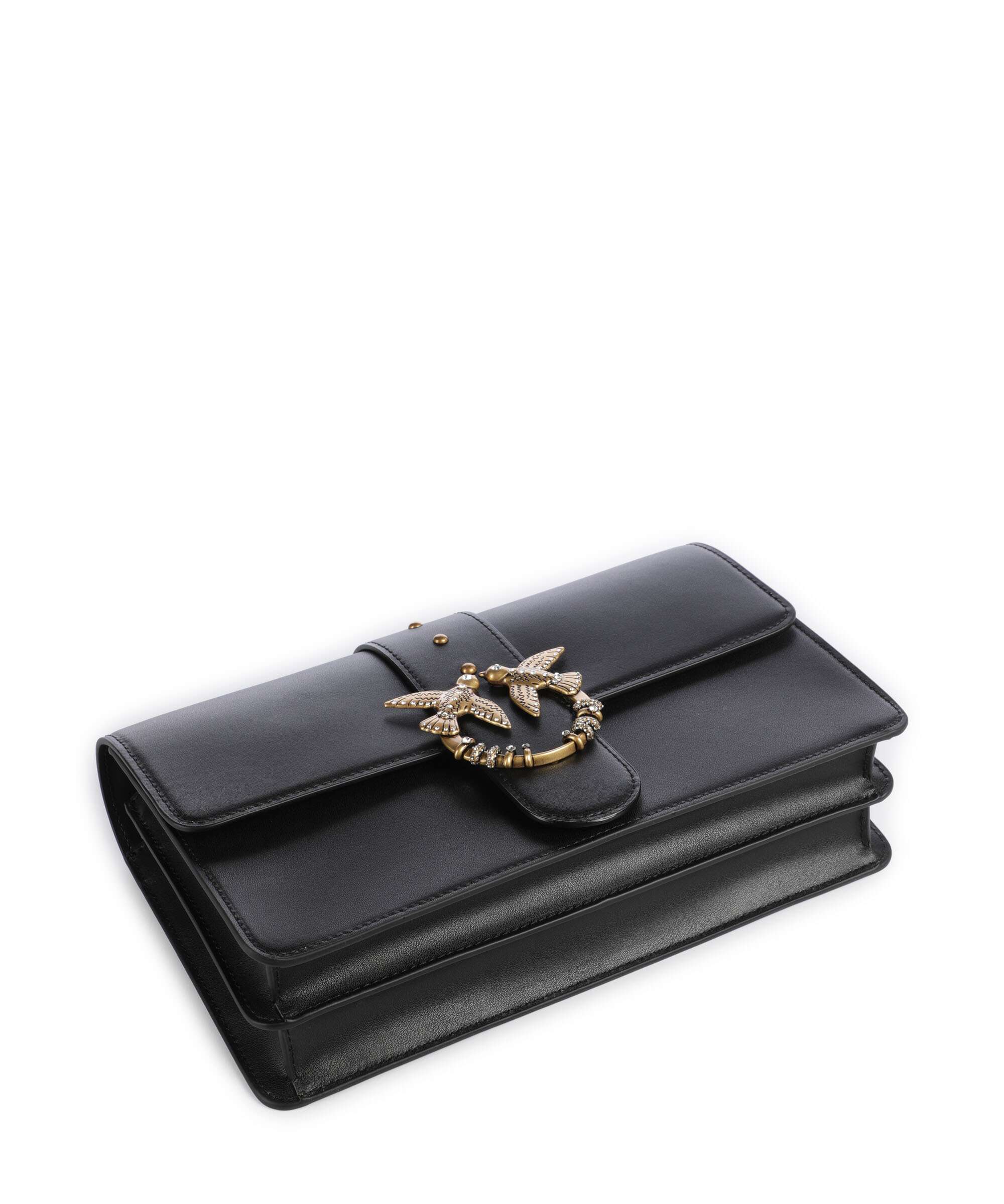 Pinko Love One Classic New Buckle Crossbody bag nero/antique gold
