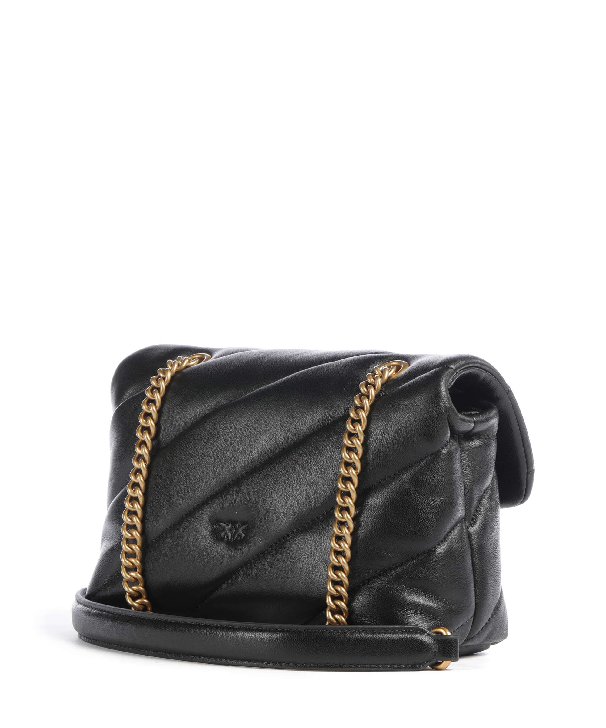 Pinko Love Puff Mini New Buckle Shoulder bag nero/antique gold