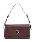 Pinko Click Soft Horizontal Shoulder bag castano intenso/antique gold