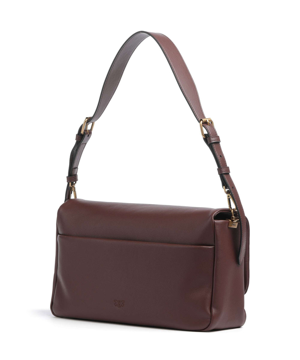 Pinko Click Soft Horizontal Shoulder bag castano intenso/antique gold