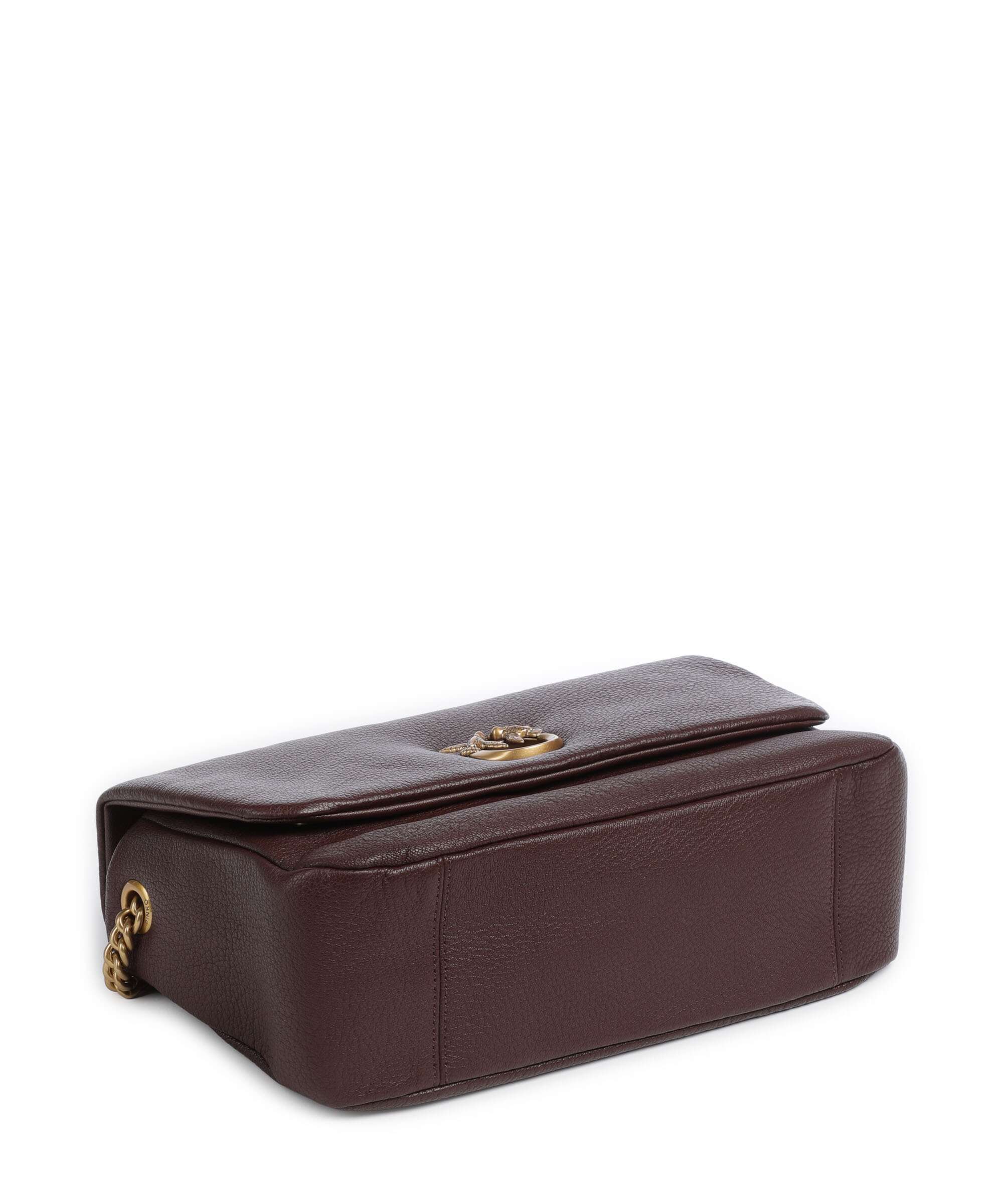 Pinko Click Soft Horizontal Chain Shoulder bag castano intenso/antique gold
