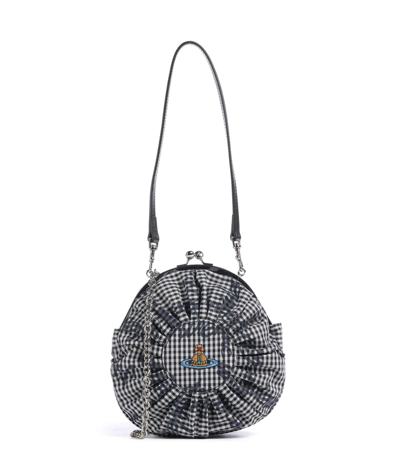 Vivienne Westwood Rosie Frame Print Classic Crossbody bag gingham/black