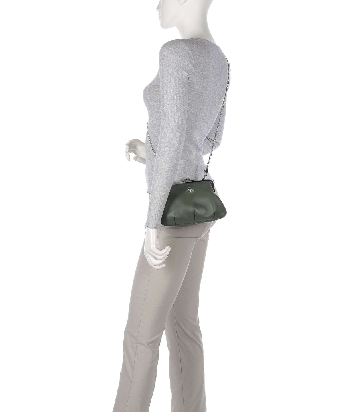 Vivienne Westwood Granny Frame Nappa Crossbody bag green