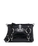 Vivienne Westwood Kim Embossed Croc Crossbody tas black