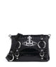 Vivienne Westwood Kim Embossed Croc Crossbody tas black