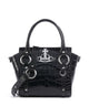 Vivienne Westwood Betty Embossed Croc Small Handtas black