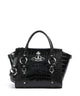 Vivienne Westwood Betty Embossed Croc Medium Handtas black
