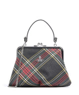 Vivienne Westwood Granny Frame Saffiano Printed Handtas chelsea tartan