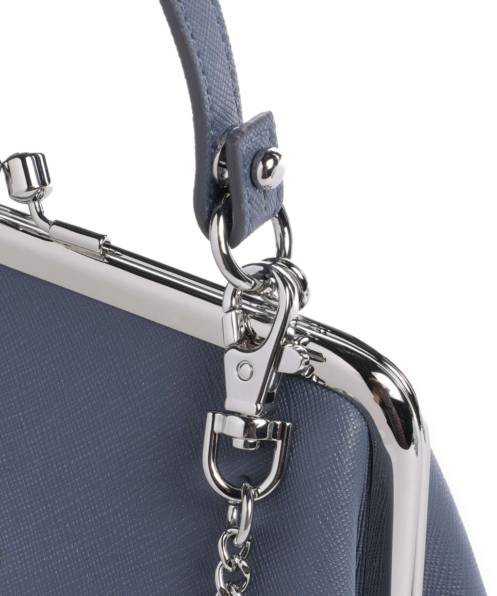 Vivienne Westwood Granny Frame Saffiano Handbag denim blue