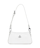 Vivienne Westwood Tasha Embossed Croc Mini Schoudertas white