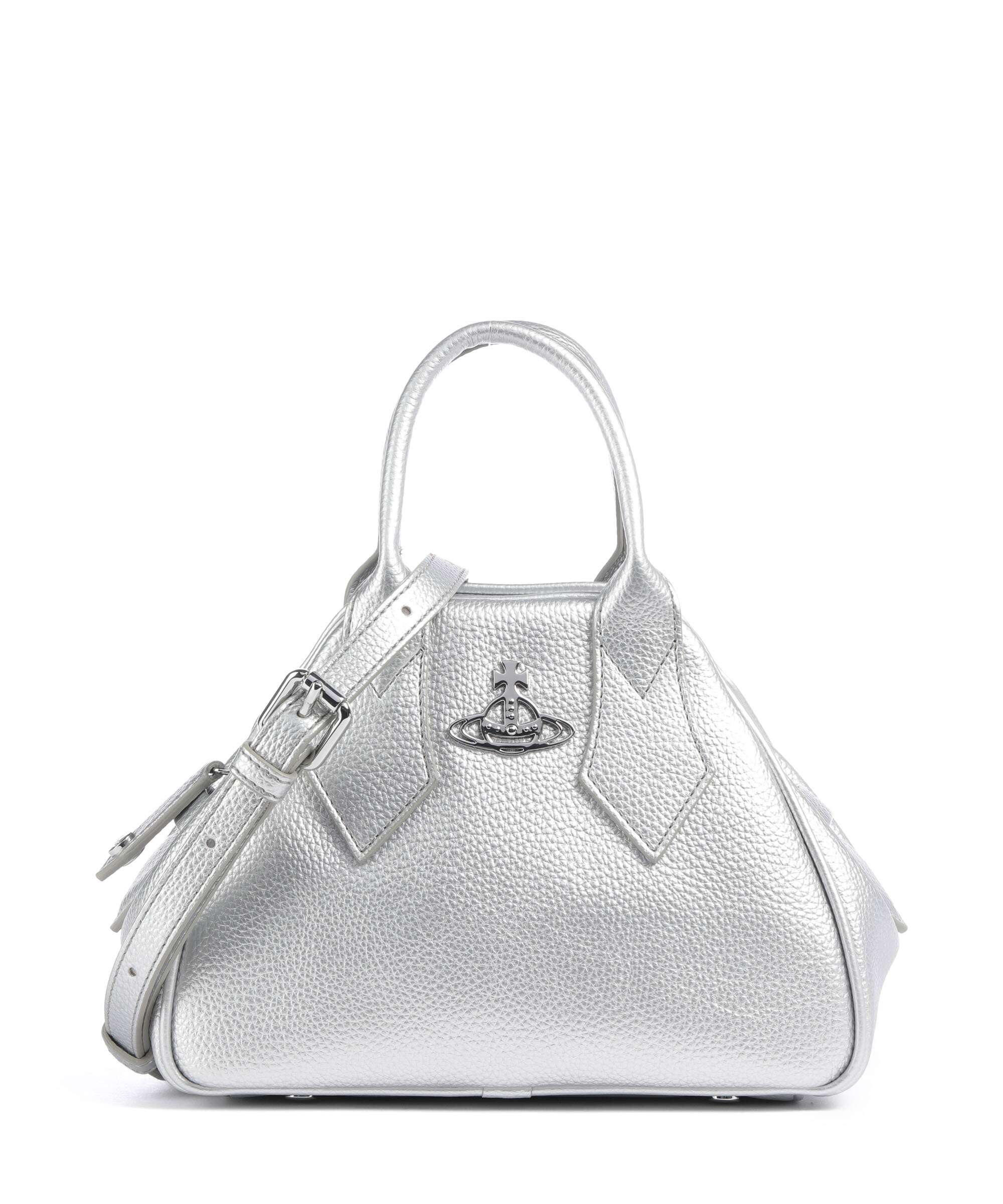 Vivienne Westwood Yasmine Grain Small Handbag silver