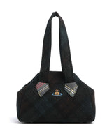 Vivienne Westwood Archive Harris Tweed Check Medium Schoudertas dark check