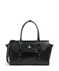 Vivienne Westwood Bettina Embossed Croc Medium Tote bag black
