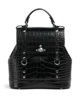 Vivienne Westwood Max Embossed Croc Small Rugzak black