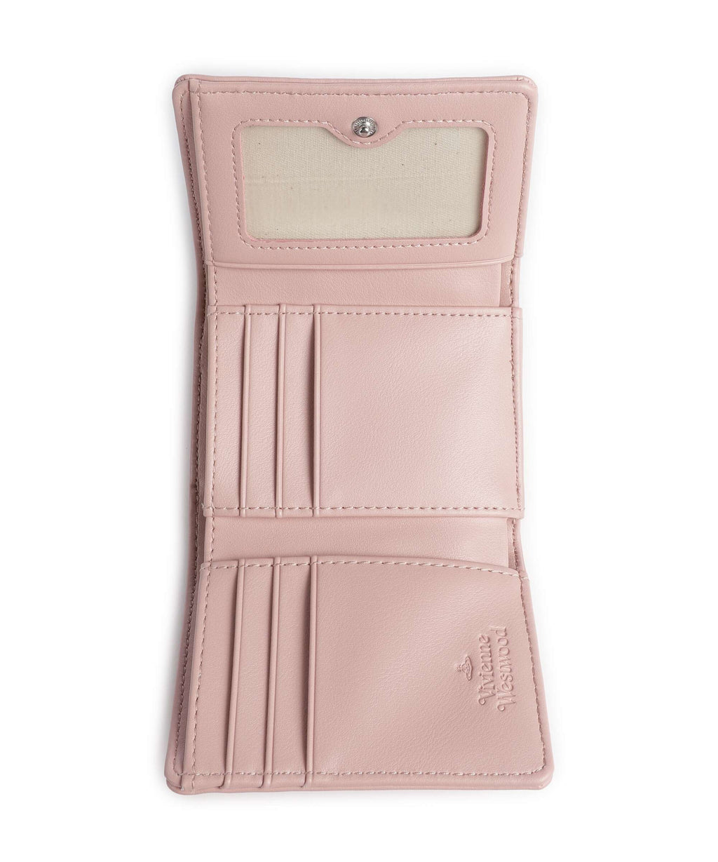 Vivienne Westwood Frame Smooth Small Wallet pastel pink