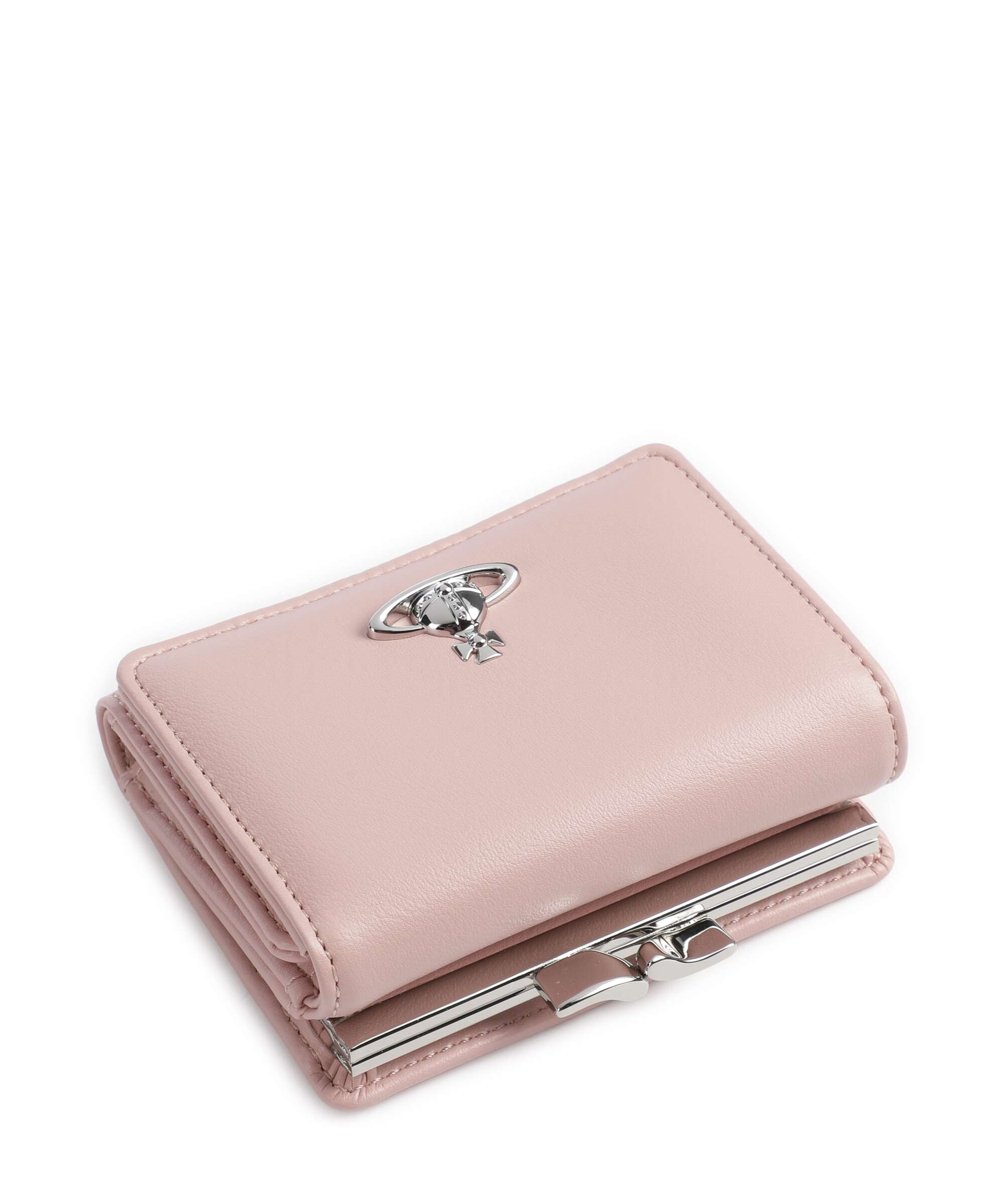 Vivienne Westwood Frame Smooth Small Wallet pastel pink