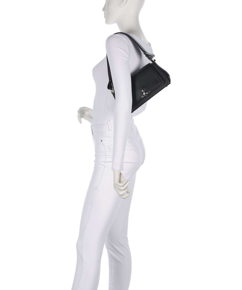 Vivienne Westwood Hazel Grain Medium Shoulder bag black